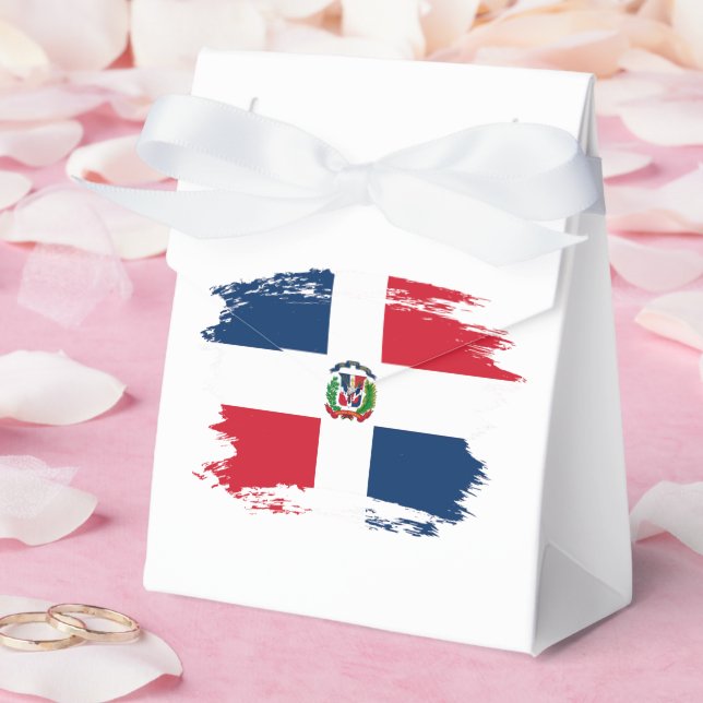 Dominican Republic flag Favor Boxes (Wedding)