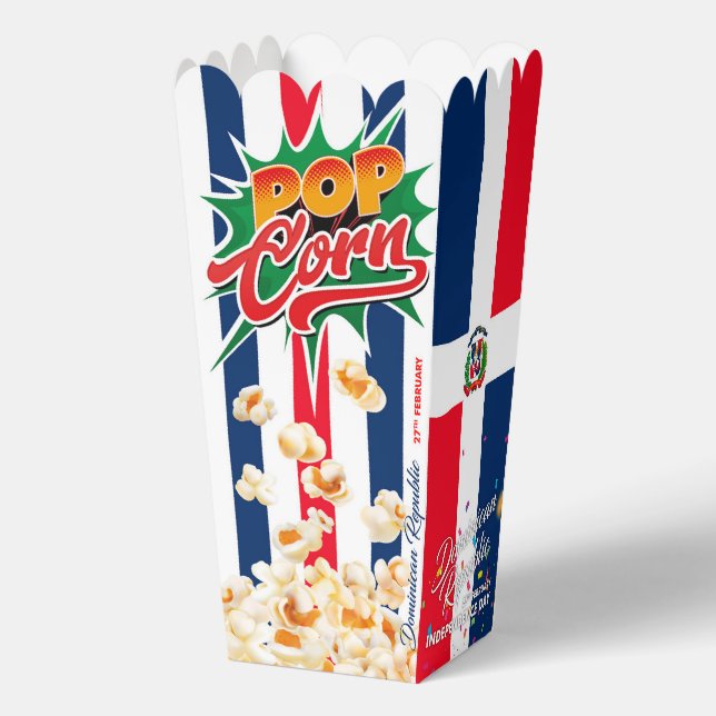 Dominican Republic flag Favor Boxes (Back)