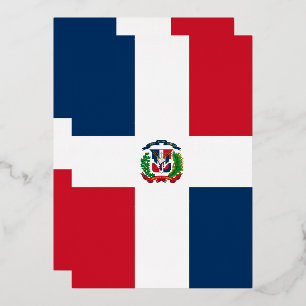 Dominican Republic flag Foil Invitation