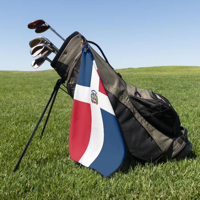 Dominican Republic flag Golf Towel (Green)