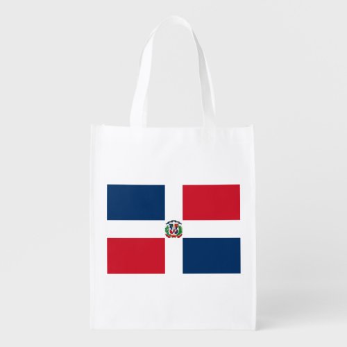 Dominican Republic Flag Grocery Bag