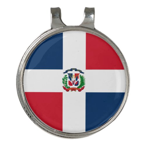 Dominican Republic flag Hat Clip