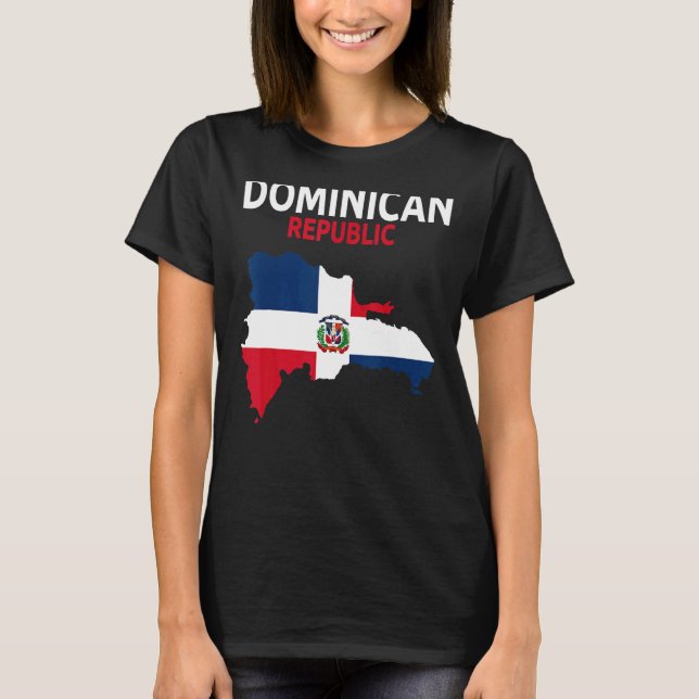 Dominican Republic Flag Idea For Men & Dominican F T-Shirt (Front)