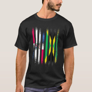 Dominican Republic Flag Jamaica Grown Country Flag T-Shirt