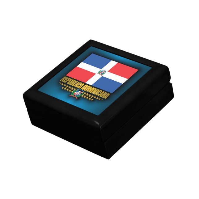Dominican Republic Flag Keepsake Box (Side)