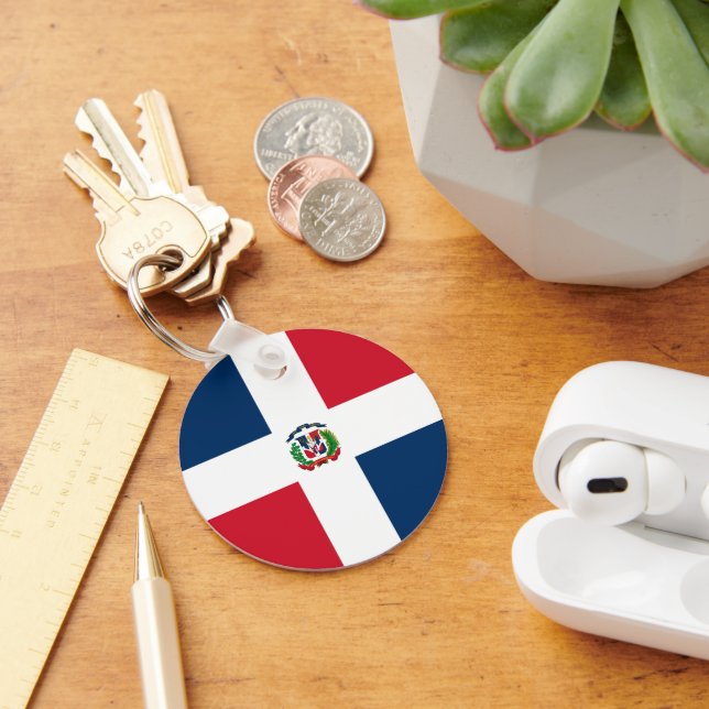 Dominican Republic flag Keychain (Desk)