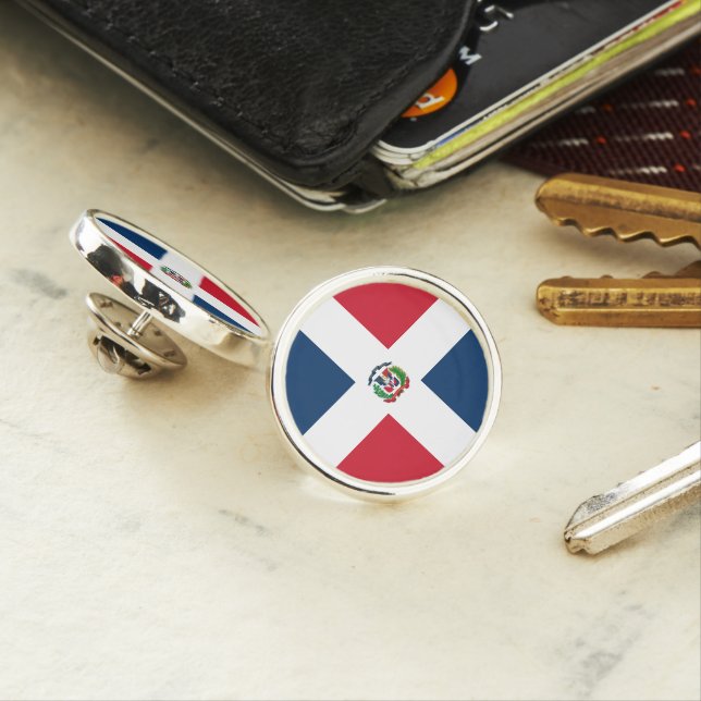 Dominican Republic flag Lapel Pin (In Situ)