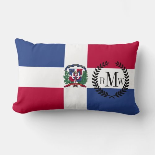 Dominican Republic Flag Lumbar Pillow