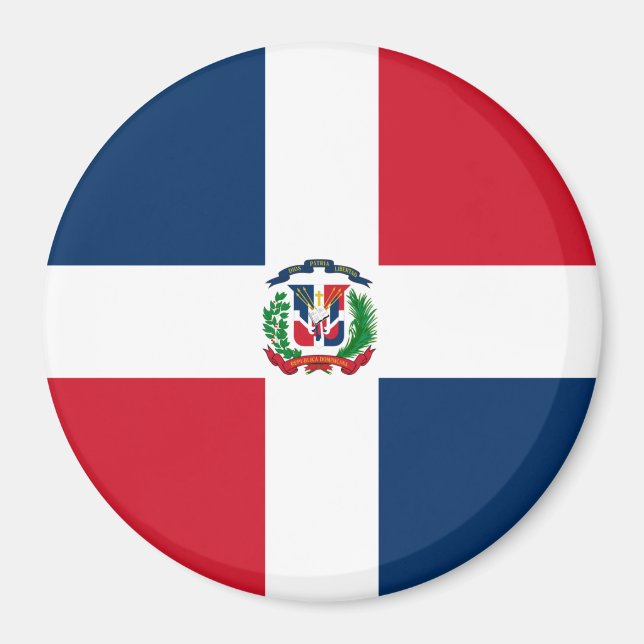 Dominican Republic flag Magnet (Front)