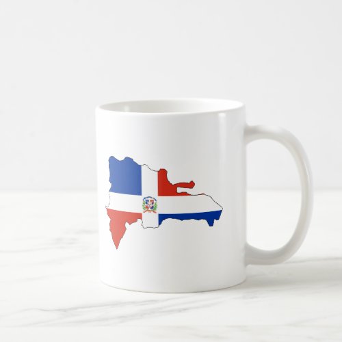 Dominican Republic flag map Coffee Mug