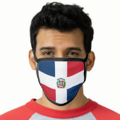 Dominican Republic Flag Mask - fashion/sports fans (Worn Him)