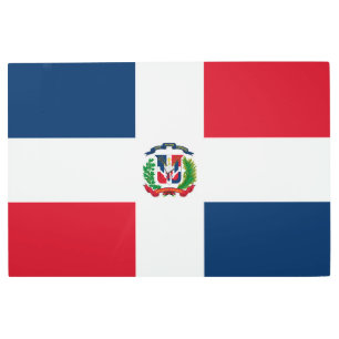 Dominican Republic flag Metal Print