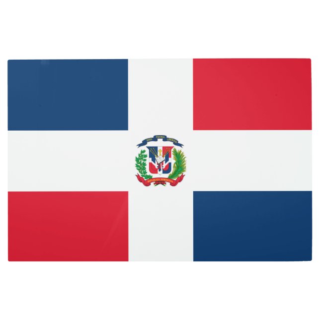 Dominican Republic flag Metal Print (Front)