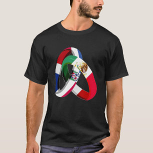 Dominican Republic Flag Mexico Grown Ring Marriage T-Shirt
