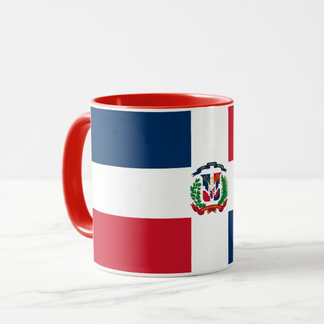 Dominican Republic flag Mug (Front Left)