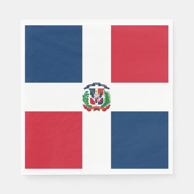 Dominican Republic Flag Napkins (Front)