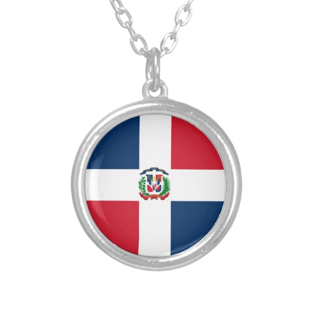 Dominican Republic flag Necklace (Front)