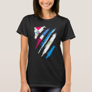 Dominican Republic Flag Nicaragua Grown Country St T-Shirt