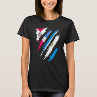 Dominican Republic Flag Nicaragua Grown Country St T-Shirt