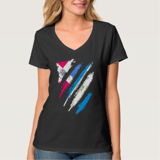 Dominican Republic Flag Nicaragua Grown Country St T-Shirt