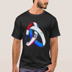 Dominican Republic Flag Nicaragua Ring Marriage We T-Shirt