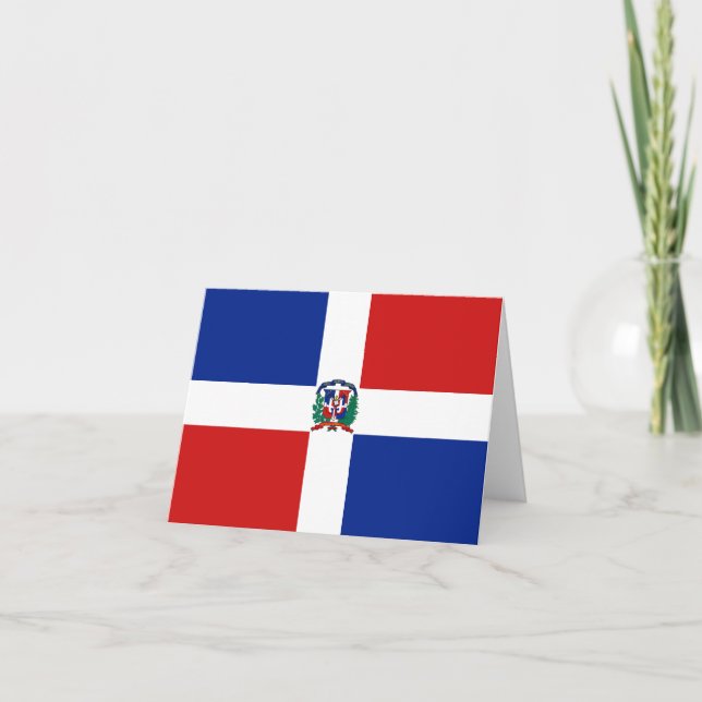 Dominican Republic Flag Notecard (Front)
