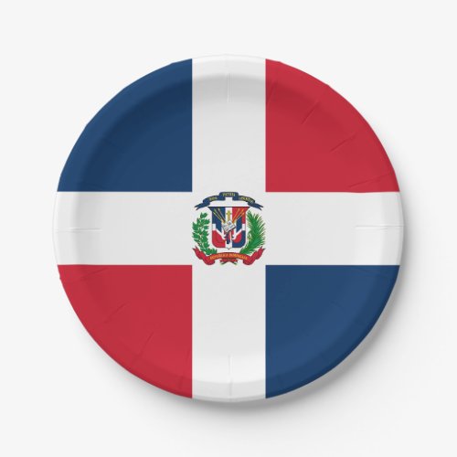 Dominican Republic Flag Paper Plates