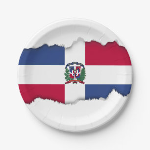 Dominican Republic Flag Paper Plates