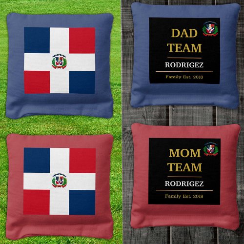 Dominican Republic  Flag personalized  Family Cornhole Bags