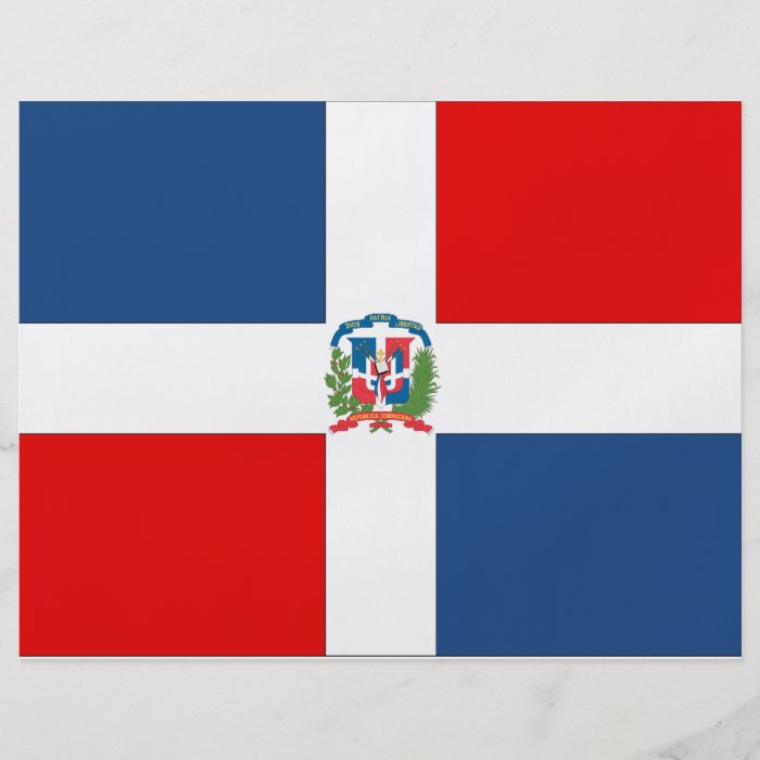 Dominican Republic Flag Personalized Flyer