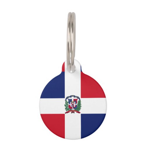 Dominican Republic Flag Pet ID Tag