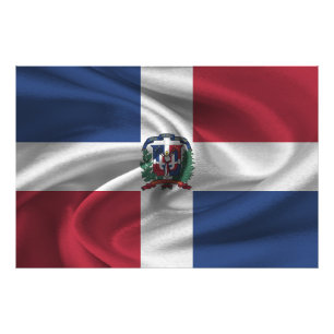 Dominican Republic Flag Photo Print
