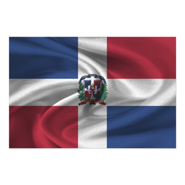 Dominican Republic Flag Photo Print (Front)