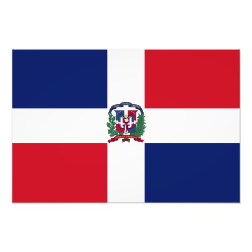 Dominican Republic Flag Photo Print