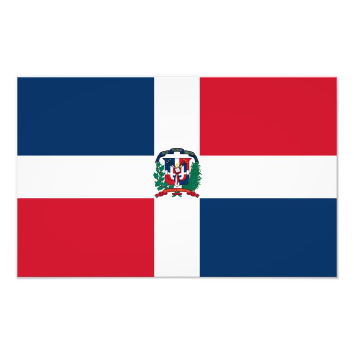 Dominican Republic Flag Photo Print | Zazzle.com