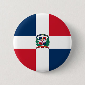 Dominican Republic Flag Pinback Button