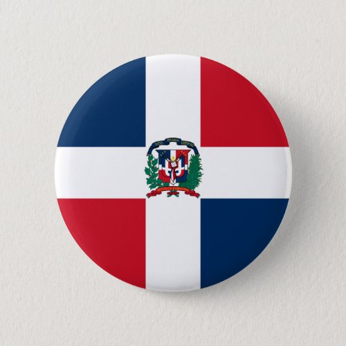 Dominican Republic Flag Pinback Button