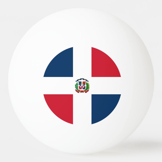 Dominican Republic flag Ping Pong Ball (Front)