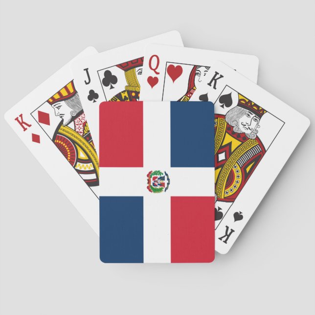 Dominican Republic Flag Poker Cards (Back)