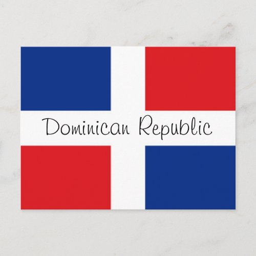 Dominican Republic flag Postcard