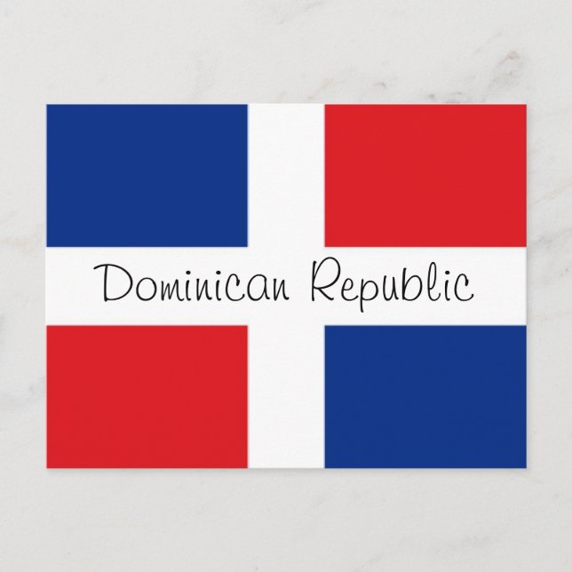 Dominican Republic flag Postcard (Front)