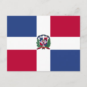 Dominican Republic Flag Postcard