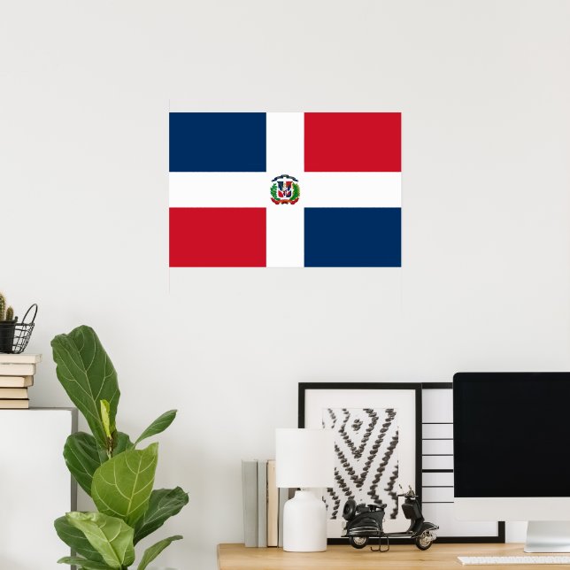 Dominican Republic flag Poster (Home Office)