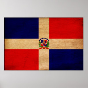 Dominican Republic Flag Poster