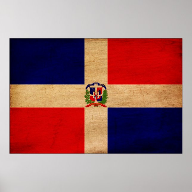 Dominican Republic Flag Poster (Front)