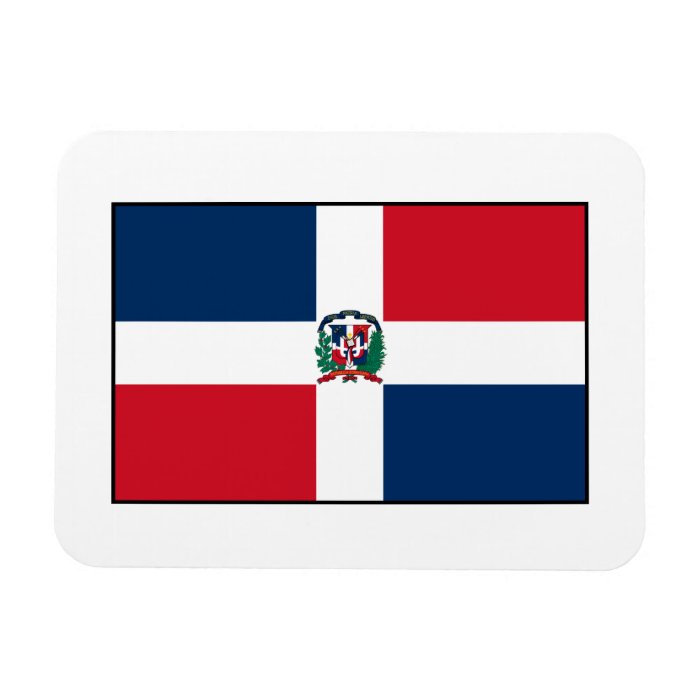 Dominican Republic Flag Rectangle Magnet