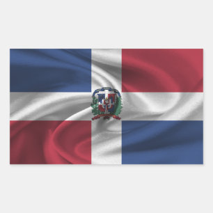 Dominican Republic Flag Rectangular Sticker