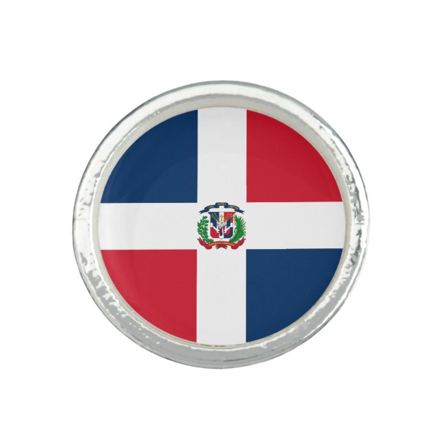 Dominican Republic Flag Ring (Front)