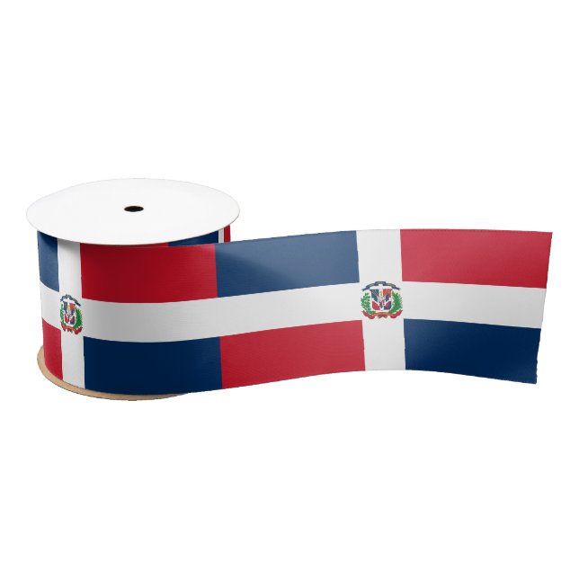 Dominican Republic Flag Satin Ribbon (Spool)