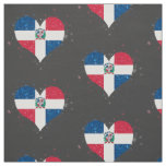 Dominican Republic Flag Shining Beautiful Fabric